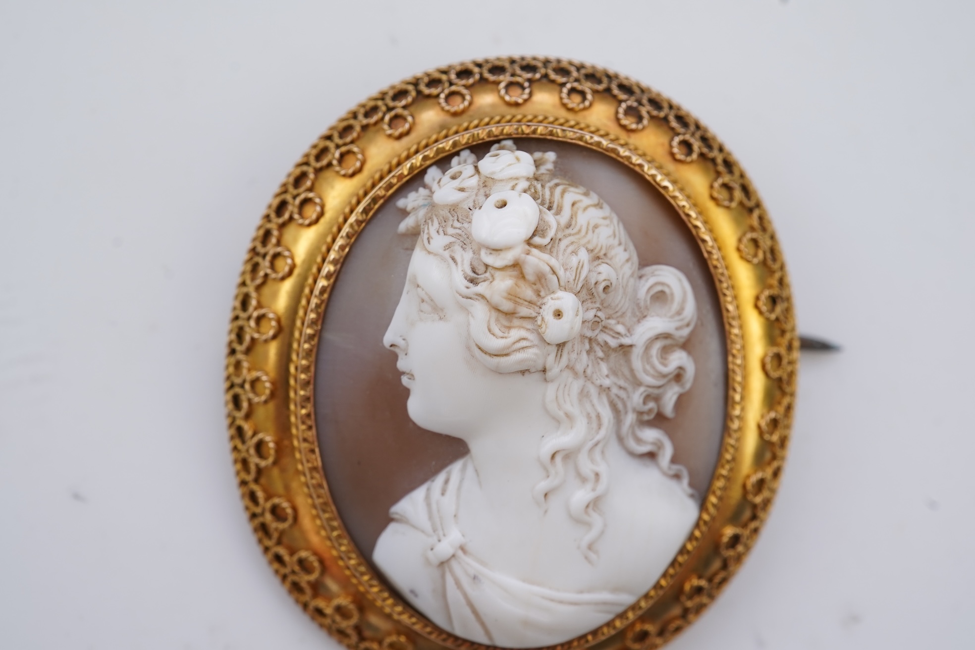 A cameo brooch, second half 19th century